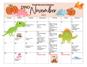 November Youth Services Calendar